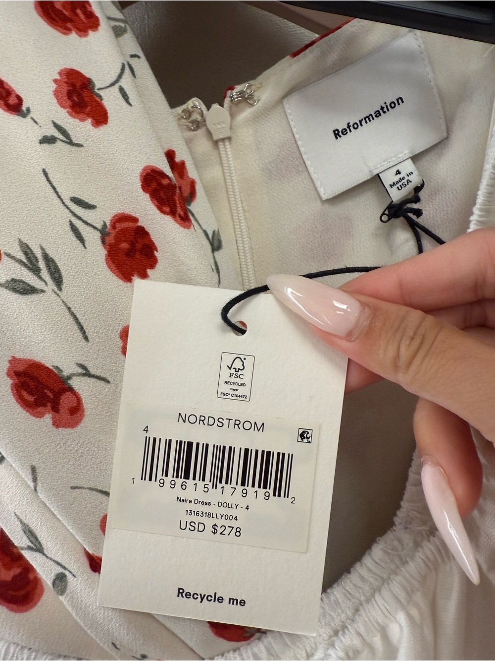 REFORMATION Naira Floral Dress - Picture 6 of 6